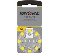 Rayovac piles auditives type 10 (jaune) pack de 8