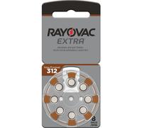 Rayovac Extra 312 Lot de 8 Piles pour appareils auditifs Haute Puissance Zinc Air 1 Carte Blister Marron 312AUX-8XEMF