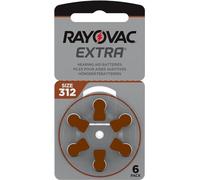 Rayovac Piles pour aides auditives Typ 312 – Jeu de 6
