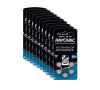 RAYOVAC Piles pour Amplificateur Appareil Auditif, Piles Bouton pour Aide Auditive, lot de 60, taille 675