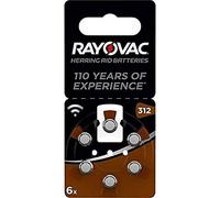 RAYOVAC Vatra batterie de l'aide auditive (6-pack) | (Zinc / Air (Zn / O2), 180mAh, 1.45V)