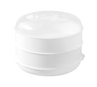 Raypontia 2 Niveau Cuiseur Vapeur Avec Couvercle, Marmite À Pour Micro-ondes Pour La Cuisine, Bols De Mélange De Micro-Ondes De Cuiseur De Vapeur De Micro-Ondes, Cuisson Saine, Rapide