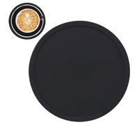 Raypontia 2 Pièce 10CM Dessous De Verre En Silicone, Sous-Verre De Table, Sous-Bock Rond Design De Plat, Résistants À La Chaleur Tapis Doux Anti-brûlures Ronds, Sous Verre En Silicone Pour Bar Meubles