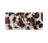 Raypontia Bandeau à nœud pour bébés, bandeaux pour nouveau-nés | Larges enveloppements de tête de turban de cheveux de léopard - Bandeau à nœuds doux et extensible pour bébés filles, accessoires de