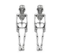 Raypontia Boucles d Oreille Squelette - Pendantes Rétro Squelette pour Filles - Boucles d'oreilles Pendantes Crâne Halloween pour Filles Femmes - Événement Festif Effrayant