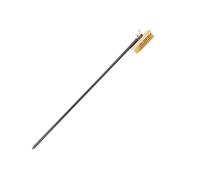 Raypontia Brosse pour four à pizza, avec grattoir, poils en laiton, brosse en pierre, brosse de cuisson en acier inoxydable avec grattoir pour cuisines et restaurants