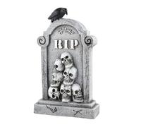 Raypontia Décorations De Cimetière pour Halloween - Décorations d'halloween Tombes Extérieures,Stèles Miniatures Effrayantes Décoratives pour Jardin Extérieur Fête Clôture Cimetière Artisanat