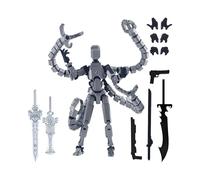Raypontia Figures d'action Articulées, Figurine Articulée Imprimé, Action Figure, Ensemble De Héros Robots, Figurine Articulée Desk Decorations, Jouet Articulé Modèle Décoratif Articulé