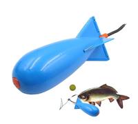 Raypontia Mangeoires pour Pêche À La Carpe, 5,5×14,5cm Bombes De Pêche, Lanceur D'appâts Portable PP Mangeoire De Carpe, Pièges À Appâts pour Carpes, Appât Fusée Flotteur De Pêches