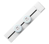 Raypontia Multiprise Électrique Longue, Rail pour Bande Multiprise Flexible, Adaptateurs de Prises Détachables et Mobiles pour Cuisine, Appartement, Dortoir, Maison, École, Hôtel, Salon, Bureau, Lieu