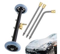 Raypontia Nettoyeur sous Caisse,Balai Hydraulique de Lavage sous Caisse 40 cm | Pulvérisateur Puissant pour Atelier Garage Extérieur Nettoyage Véhicule,Allée et Lavage Camion