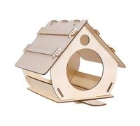 Raypontia Nichoirs en Bois inachevés, nichoirs en Bois à Faire soi-même | Nichoir à Oiseaux en Bois à Construire pour Adultes,Nichoir extérieur créatif à Suspendre, Maison à Oiseaux inachevée,