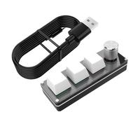 Raypontia Pavé Macro,Programmation de Pavé Numérique au Travail - Clavier Silencieux pour Étude Jeu Travail Affaires Hommes Femmes, Accessoires Informatique