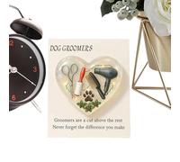 Raypontia Pochette Empreinte de Patte | Décorations pour Toiletteur Animal avec Carte - Objet de Collection Encourageant,pour la Famille, Les Femmes, Les Hommes, Les Adultes, Les, Les Garçons et Les