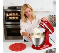Raypontia Protège-Éclaboussures Pour Batteur À Main | Couvercle D'Attache En Silicone Protecteur,Protège-Éclaboussures pour Mixeur de 4,3 à 4,7 Litres - pour la Pâte à Crème et la Farine pour Cuisine