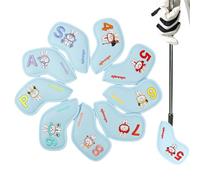 Raypontia Protège-têtes de Club de Golf,9 Pièces Motif Lapin de Pâques Style Constellation,Housses de tête pour Driver | pour Hommes Femmes Père Grand-Père Amateurs de Golf Golf en Extérieur Pâques