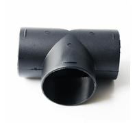 Raypontia Répartiteur de canal - Raccord de tuyau rond en forme de T en PVC résistant à la - Raccord de tuyau à 3 voies - 60 mm/75 mm - Pour pièces en plastique de chauffage