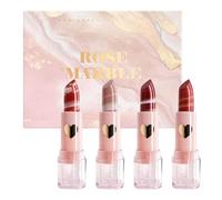 Raypontia Rouge à lèvres velours pour femme, ensemble de maquillage rouge à lèvres mat | Ensemble de teintures à lèvres en velours 4 couleurs pour femmes | Kit de brillant à lèvres en velours