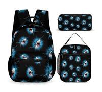 rayprint Sac à dos avec boîte à lunch et trousse de toilette Shark (29) Sac à dos de jour Sacs de rangement