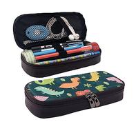 rayprint Trousse à Crayons à Fermeture éclair Amusante, Pochette à Crayons avec Motifs de Dinosaures Mignons et rigolos, Grande capacité, en Tissu Oxford, idéale comme Trousse de Maquillage ou boîte