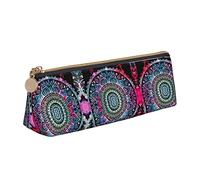 rayprint Trousse à Crayons Mignonne avec Motif Attrape-rêves coloré, Trousse de Maquillage en Cuir imprimé pour Filles et garçons, idéale pour l'école et Le Bureau.