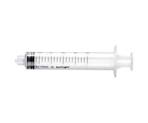 Rays- INJ/LIGHT Seringues hypodermiques sans aiguille, cône Luer Lock, stériles, jetables, sans latex, volume 5 ml, pack de 100 pcs.