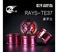 Rays-Te37 4 - Bloc De Construction Moc Cada C61006, Nouvelles Roues De Haute Technologie 92912 1:10, 55x33mm, 911, Bricolage