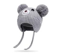 Rayson Bonnet Bébé Fille Garçon Hiver Chaud et Cache-Oreilles | Cagoule Doublée en Polaire,Chapeaux Tricotés,Confortable et Élastique,con Motif Animal
