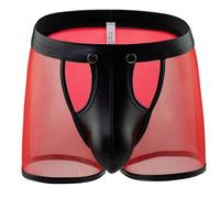 Rayson Boxer Sexy Homme Calecons à Taille Basse Respirant Doux Confortable sous-vêtements Découpée