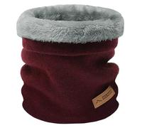 Rayson Écharpe en Tricoté Hiver pour Homme et Femme Cache-cou Chaud Unisexe Tour de Cou Avec Doublure en Peluche(Bordeaux,taille unique)