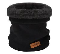 Rayson Écharpe en Tricoté Hiver pour Homme et Femme Cache-cou Chaud Unisexe Tour de Cou Avec Doublure en Peluche(Noir,taille unique)