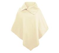 Rayson Élégant Pull Poncho Cape Femme Pull Poncho à Polyvalent de Type Châle pour Femmes Chic Glamour Baggy Irrégulière Châle Jeune Haut Tendance(Beige)