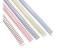 RAYSON Spirale en Métal, 60 Feuilles, 5 Couleurs, 3:1, Lot de 100 | Lot 5 couleurs pour projets créatifs, DIY et dossiers de bureau. Anneaux en fer rigides pour relier rapports et documents
