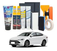 Rayure Voiture Carrosserie,Efface Rayure Voiture,Car Scratch Remover avec Polish et Stylo Retouche Peinture pour éliminer Efface Dommages Peinture et Rayures de Branches(Argent brillant+Argent titane)