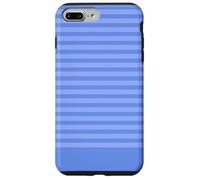 Rayures bleues pervenches teintes d'été modernes d'inspiration côtière Coque pour iPhone 7 Plus/8 Plus