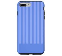 Rayures bleues pervenches teintes d'été modernes d'inspiration côtière Coque pour iPhone 7 Plus/8 Plus