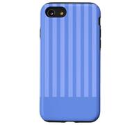 Rayures bleues pervenches teintes d'été modernes d'inspiration côtière Coque pour iPhone SE (2020) / 7 / 8