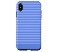 Rayures bleues pervenches teintes d'été modernes d'inspiration côtière Coque pour iPhone XS Max