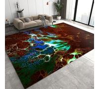Rayures De Texture Géométrique Abstraite Tapis De Salon Impression 3D 200 X 300 Cm - Paillasson D'Intérieur - Doux Au Toucher - Lavable - Antitache, Ne Perd Pas Ses Poils : Respectueux /1708144331890