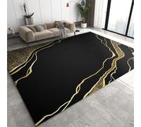 Rayures De Texture Géométrique Abstraite Tapis Salon Tapis Chambre Tapis Enfants Tapis 3D Imprimé Doux Flanelle Tapis 60 X 90 Cm - Résistant Aux Taches, Polyester, Facile À Nettoyer A /7879336213335