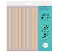 Rayures - Pochoir épais et fin, 20,3 x 20,3 cm, 250 microns
