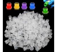 Rayyl 1000 Pièces Grands Tatouage Encre Caps 17mm, Capsule Encre Tatouage avec Base Jetables Tattoo Ink Cups pour Tattoo Ink