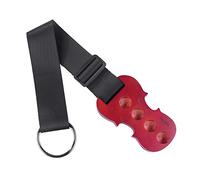 Rayzm Butée de violoncelle en bois d'érable, support antidérapant pour pique, protection du sol et support d'ancrage avec sangle en nylon réglable (4 trous)
