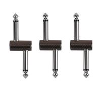 rayzm Cliquez pour ouvrir le point de vue élargi Connecteurs de Coupleur à Pédale d'Effet, 6.35mm Pédale d'effet à pédale Coupleur, mâle Adaptateur pour pédalier de guitare Au lieu de câble de patch