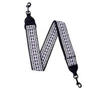 rayzm sangle banjo embroidery, sangle en coton tissé Jacquard pour banjo, crochets à pince en métal, largeur 5 cm, longueur ajustable