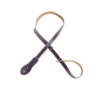 Rayzm Sangle de Mandoline en Cuir, Bracelet Avec Dos en Daim, Ceinture de Qualité pour Ukulélé, Longueur Réglable (Brun)
