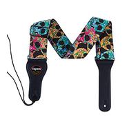 rayzm Sangle en Coton pour Guitare Acoustique/électrique ou Basse,6.5cm de Large pour les Adultes (Trop Grand pour les Enfants)