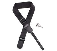 rayzm sangle pour ukulélé, bandoulière en nylon antidérapant souple pour ukulélé ou guitare de petite taille, longueur ajustable, une pointe en métal incluse