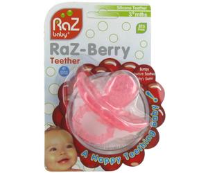 Raz Baby Anneau De Dentition RaZ-Berry Pink 3+ Mois 1 Pièce
