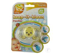 Raz Baby Keep-It-Kleen Tétine Bobby Bear 0-36 Mois 1 Pièce